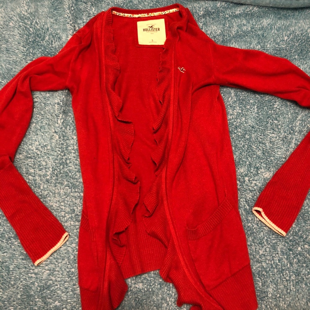 Orange cardigan